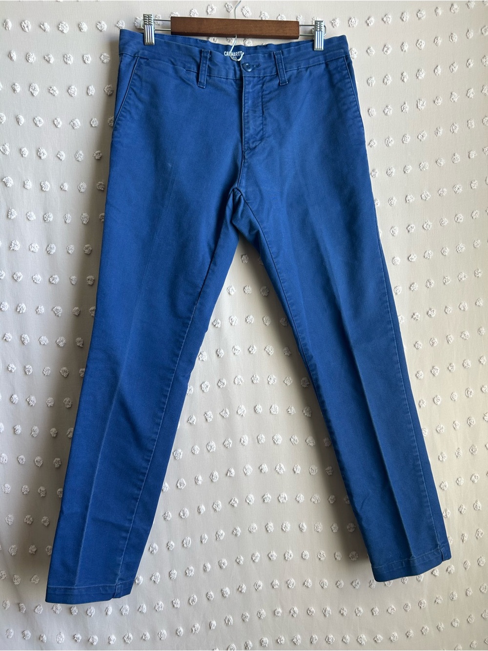 Carhartt WIP Sid Straight Leg Twill Pants Sz 32x30 Blue